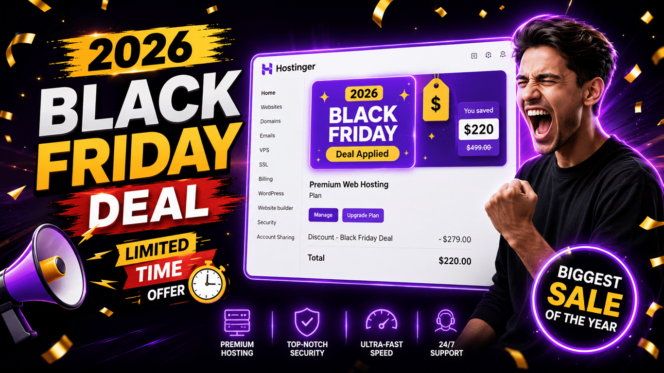 Hostinger Black Friday Deals 2026