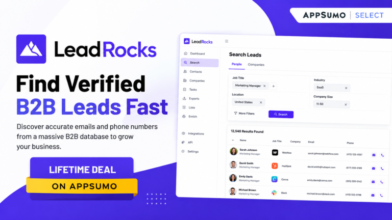 LeadRocks Lifetime Deal
