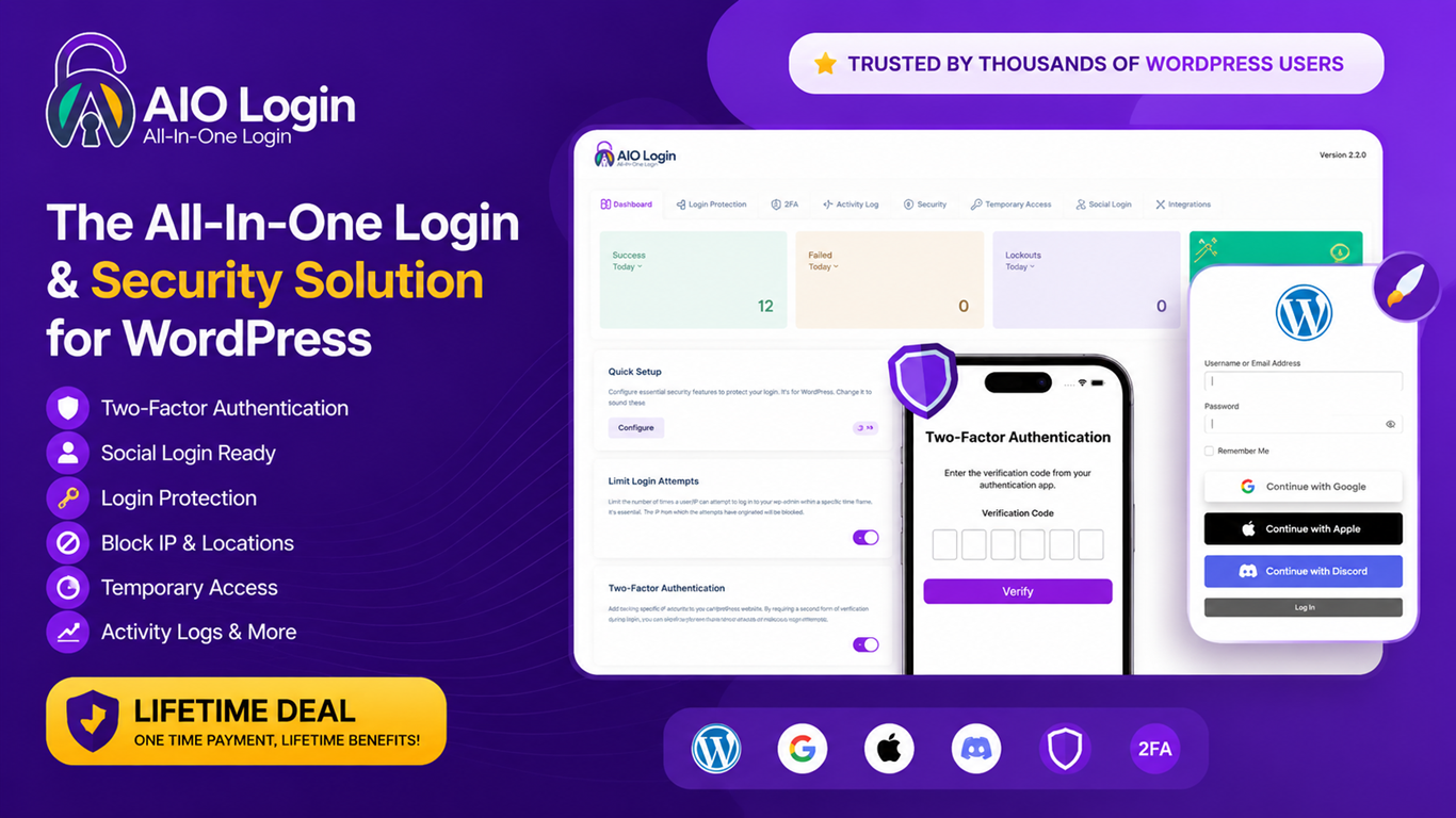 AIO Login Lifetime Deal