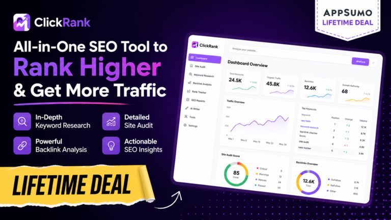 ClickRank Lifetime Deal