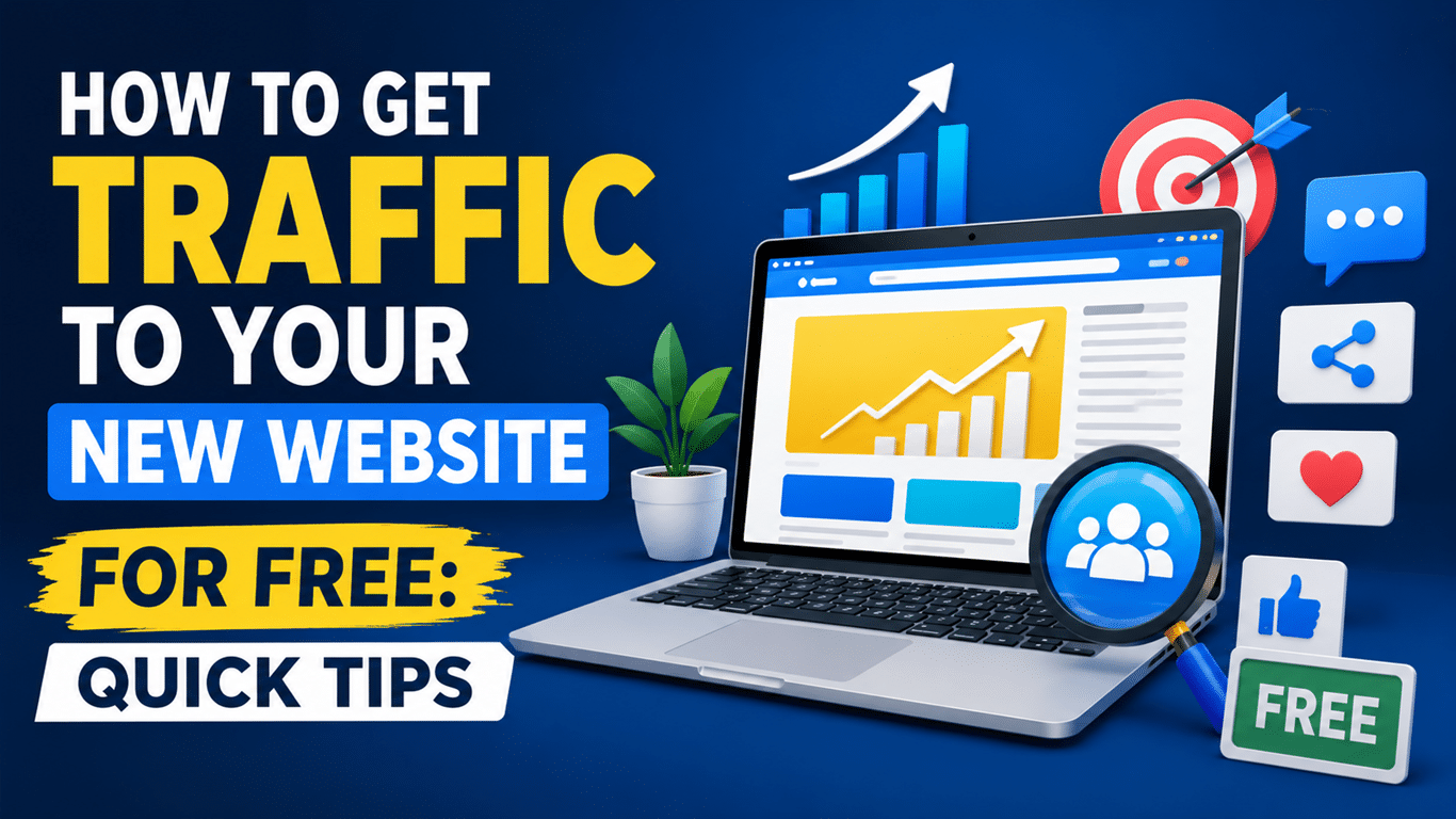 How To Get Traffic To Your New Website For Free
