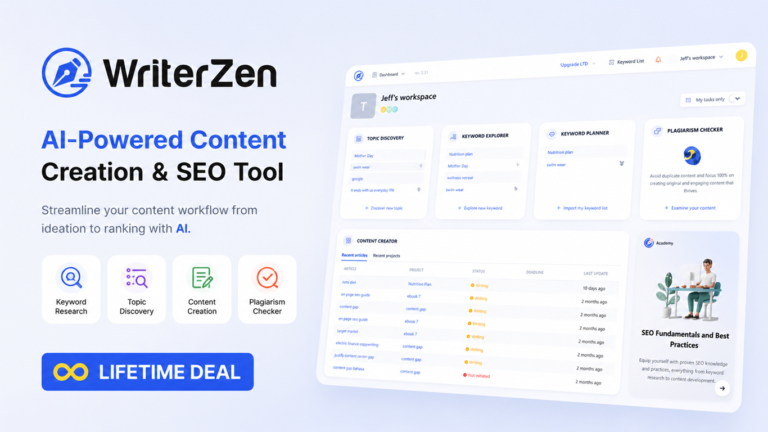 WriterZen Lifetime Deal